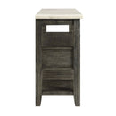 Merel 54" Server, White Marble Top & Gray Oak Finish Acme