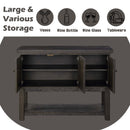 Haddie 48" Server, Distressed Walnut Finish Acme