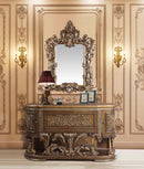 Constantine 72" Server, Brown & Gold Finish Acme