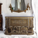Constantine 72" Server, Brown & Gold Finish Acme