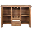 Pascaline 47" Server, Rustic Brown & Oak Finish Acme