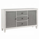 Katia 70" Server, Rustic Gray & Weathered White Finish Acme