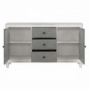 Katia 70" Server, Rustic Gray & Weathered White Finish Acme