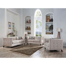 Cyndi 78" Sofa w/2 Pillows, Tan Velvet Acme