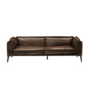 Porchester 94" Sofa, Distress Chocolate Top Grain Leather Acme