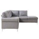 Melvyn 100" Sectional Sofa, Gray Fabric Acme