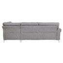 Melvyn 100" Sectional Sofa, Gray Fabric Acme