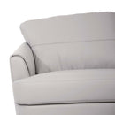 Helena 83" Sofa, Pearl Gray Leather Acme