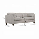 Matias 81" Sofa, Dusty White Leather Acme