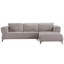Josiah 137" Sectional Sofa, Sand Fabric Acme