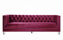 Heibero 89" Sofa w/2 Pillows, Burgundy Velvet Acme