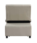 Hidalgo 28" Sofa Bed, Beige Faux Leather Acme