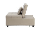 Hidalgo 28" Sofa Bed, Beige Faux Leather Acme