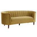 Millephri 81" Sofa, Olive Yellow Velvet Acme