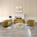 Millephri 81" Sofa, Olive Yellow Velvet Acme