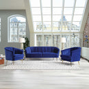 Eivor 78" Sofa, Blue Velvet Acme