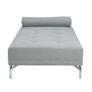 Quenti 74" Sofa Bed w/Pillow, Gray Melange Velvet Acme