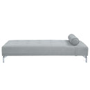Quenti 74" Sofa Bed w/Pillow, Gray Melange Velvet Acme