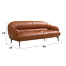 Leonia 88" Sofa, Cognac Leather Acme