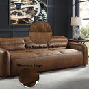 Rafer 95" Sofa, Cocoa Top Grain Leather Acme