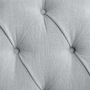 Katia 85" Sofa w/4 Pillows, Light Gray Linen & Weathered White Finish Acme