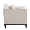 Tayden 88" Sofa w/5 Pillows, Beige Velvet Acme
