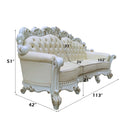 Vendome Oversized 113" Sofa w/6 Pillows, Champagne Faux Leather Acme