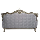 Miliani 91" Sofa w/5 Pillows, Fabric & Antique Bronze Finish Acme