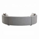 Ivria 215" Sectional Sofa w/9 Pillows, Gray Boucle Acme