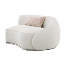 Sahara 185" Sectional Sofa w/3 Pillows, Beige Boucle Acme