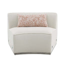 Sahara 185" Sectional Sofa w/3 Pillows, Beige Boucle Acme