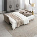Irina 87.8" Sleeper Sofa, Beige Fabric Acme