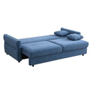 Haran 92" Sleeper Sofa, Blue Fabric Acme