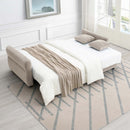 Haran 92" Sleeper Sofa, Beige Fabric Acme