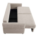 Haran 92" Sleeper Sofa, Beige Fabric Acme