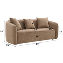 Keith 79" Sofa w/3 Pillows, Brown Chenille Acme