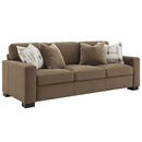 Darya 89" Sofa w/4 Pillows, Brown Suede Fabric Acme