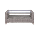 Greeley 4PC Pack Patio Sofa Set 77" , Gray Fabric & Gray Finish Acme
