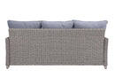 Greeley 4PC Pack Patio Sofa Set 77" , Gray Fabric & Gray Finish Acme