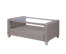 Greeley 4PC Pack Patio Sofa Set 77" , Gray Fabric & Gray Finish Acme
