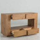 Harlan 54" Sofa Table, Brown Finish Acme