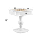 Galini Game Table, White Finish Acme
