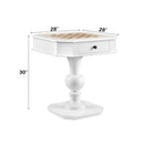 Galini Game Table, White Finish Acme