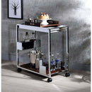 Lisses Serving Cart, Chrome Finish Acme