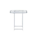 Piffo Serving Cart Set, Clear Glass & Chrome Finish Acme