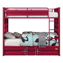 Cargo Trundle (Twin), Red Finish Acme