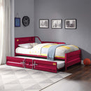 Cargo Trundle (Twin), Red Finish Acme