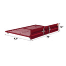 Cargo Trundle (Twin), Red Finish Acme