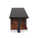 Elling  67" TV Stand, Walnut & Black Finish Acme