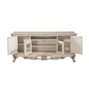 Gorsedd  74" TV Stand, Golden Ivory Finish Acme
